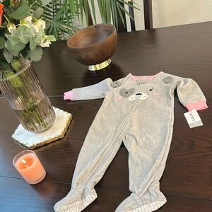 Carter's Gray and Pink Kids One Piece 12M